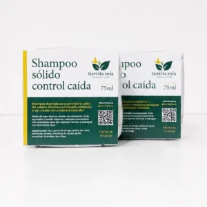 Shampoo sólido control caída